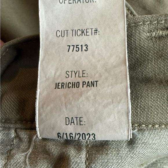 Agolde Jericho Cropped Cargo Pants High Waisted Relaxed Fit Size 27 Green - Picture 11 of 11